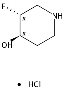 (3R,4R)-rel-3-Fluoropiperidin-4-ol hydrochloride