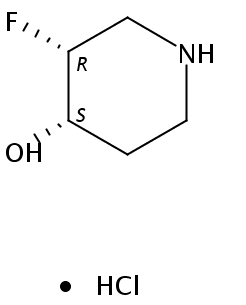 (3R,4S)-rel-3-Fluoropiperidin-4-ol hydrochloride