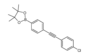 2-[4-[2-(4-chlorophenyl)ethynyl]phenyl]-4,4,5,5-tetramethyl-1,3,2-dioxaborolane