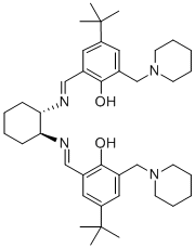 2,2′-[(1S,2S)-1,2-环己二基双[(E)-(次氮基次甲基)]]双[4-(叔丁基)-6-(4-哌啶基甲基)苯酚]