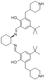 2,2′-[(1R,2R)-1,2-环己二基双[(E)-(次氮基次甲基)]双[4-(叔丁基)-6-(4-哌啶基甲基)苯酚]