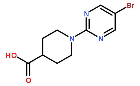 1-(5-溴嘧啶-2-基)哌啶-4-羧酸
