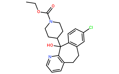 4-(8-氯-6,11-二氢-11-羟基-5H-苯并[5,6]环庚并[1,2-B]吡啶-11-基)-1-哌啶羧酸乙酯