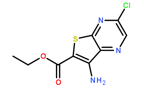 7-氨基-3-氯噻吩并[2,3-b]吡嗪-6-羧酸乙酯