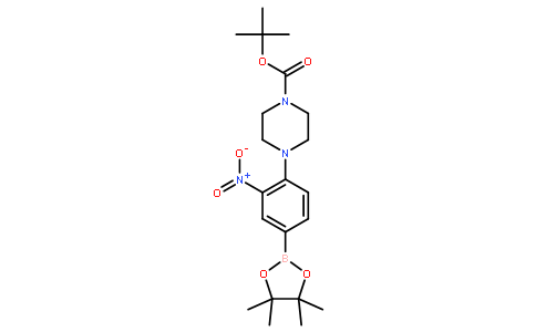 4-(4-BOC-哌嗪)-3-硝基苯硼酸频那醇酯