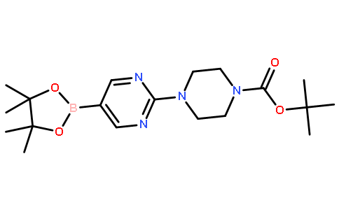 2-[4-(N-叔丁氧羰基)哌嗪-1-基]嘧啶-5-硼酸频哪醇酯