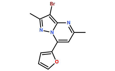 3-溴-7-(呋喃-2-基)-2,5-二甲基吡唑并[1,5-a]嘧啶