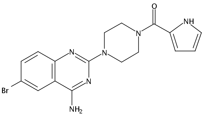 [4-(4-氨基-6-溴-喹唑啉-2-基)-哌嗪-1-基]-(1H-吡咯-2-基)-甲酮