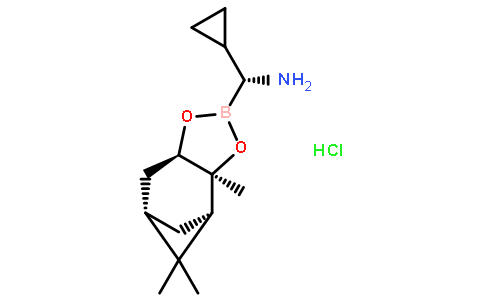 4,6-亚甲基-1,3,2-苯并二噁硼唑-2-甲胺,a-环丙基六氢-3a,5,5-三甲基-,盐酸 (1:1),(aR,3aS,4S,6S,7aR)-