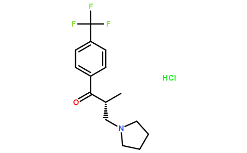 (2R)-2-甲基-3-吡咯烷-1-基-1-[4-(三氟甲基)苯基]丙烷-1-酮盐酸