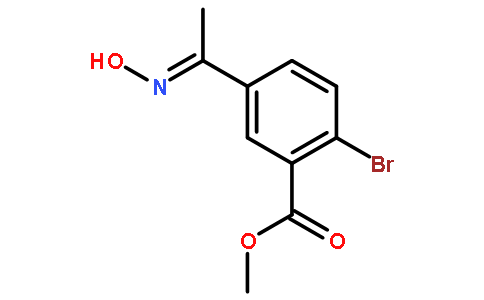 2-溴-5-(1-羟基亚氨基-乙基)-苯甲酸甲酯