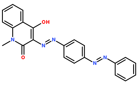 4-羟基-1-甲基-3-[[4-(苯偶氮基)苯基]偶氮基]-2(1H)-喹啉酮