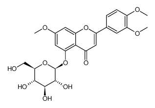 2-(3,4-Dimethoxyphenyl)-7-methoxy-4-oxo-4H-chromen-5-yl β-D-gluco pyranoside