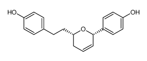 4-[(2S,6S)-5,6-二氢-6-[2-(4-羟基苯基)乙基]-2H-吡喃-2-基]苯酚