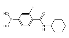 [4-(cyclohexylcarbamoyl)-3-fluoro-phenyl]boronic acid