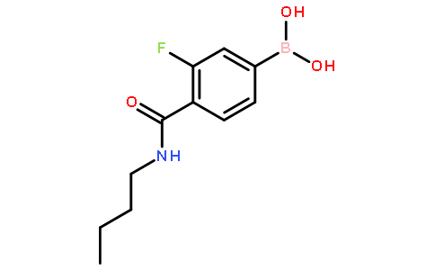 4-正丁基氨甲酰基-3-氟苯硼酸