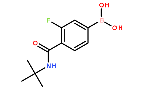 4-叔丁基氨甲酰基-3-氟苯硼酸