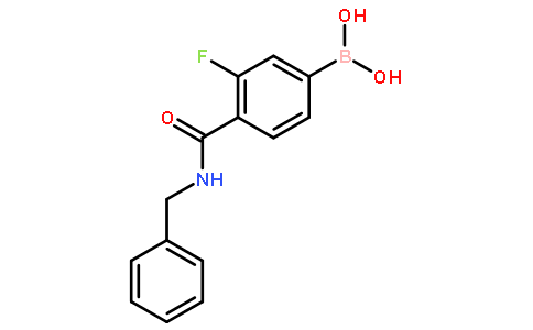 4-苄基氨甲酰基-3-氟苯硼酸