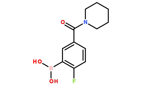 2-氟-5-(1-哌啶基羰基)苯硼酸
