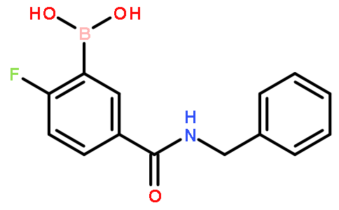 5-苄基氨甲酰基-2-氟苯硼酸