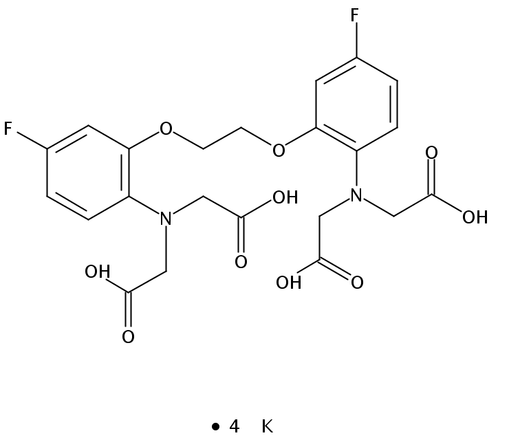 5',5-Difluoro BAPTA, tetrapotassium salt [1,2-Bis(2-Amino-5-fluorophenoxy)ethane-N,N,N',N'-tetraacetic acid tetrapotassium salt]