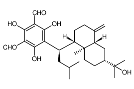 2,4,6-Trihydroxy-5-{(1R)-1-[(1S,4aS,6R,8aS)-6-(2-hydroxy-2-propan yl)-8a-methyl-4-methylenedecahydro-1-naphthalenyl]-3-methylbutyl} isophthalaldehyde