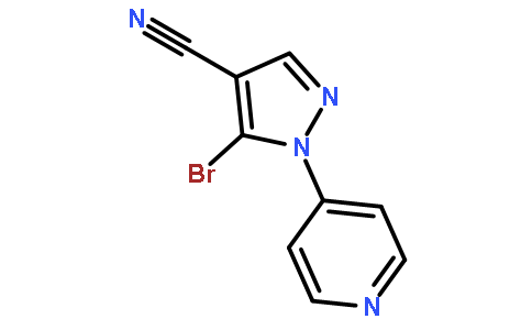 5-bromo-1-pyridin-4-ylpyrazole-4-carbonitrile