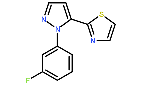 2-[2-(3-fluorophenyl)pyrazol-3-yl]-1,3-thiazole