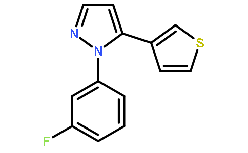 1-(3-fluorophenyl)-5-thiophen-3-ylpyrazole
