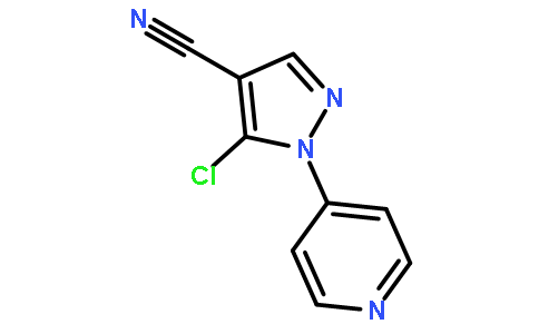 5-chloro-1-pyridin-4-ylpyrazole-4-carbonitrile