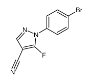 1-(4-bromophenyl)-5-fluoropyrazole-4-carbonitrile