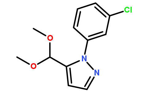1-(3-chlorophenyl)-5-(dimethoxymethyl)pyrazole