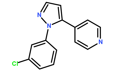 4-[2-(3-chlorophenyl)pyrazol-3-yl]pyridine