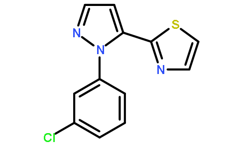 2-[2-(3-chlorophenyl)pyrazol-3-yl]-1,3-thiazole
