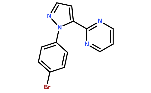 2-[2-(4-bromophenyl)pyrazol-3-yl]pyrimidine