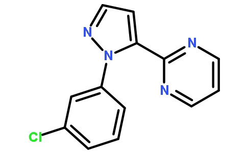 2-[2-(3-chlorophenyl)pyrazol-3-yl]pyrimidine