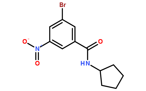 N-环戊基-3-溴-5-硝基苯甲酰胺