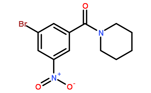 1-(3-溴-5-硝基苯甲酰基)哌啶