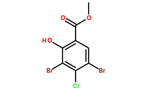 3,5-二溴-4-氯-2-羟基苯甲酸甲酯