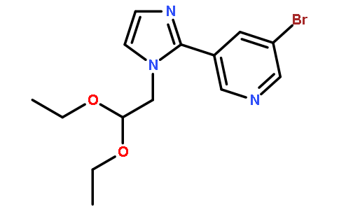 3-溴-5-(1-(2,2-二乙氧基乙基)-1H-咪唑并L-2-基)砒啶
