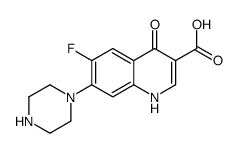 6-fluoro-4-oxo-7-piperazin-1-yl-1H-quinoline-3-carboxylic acid