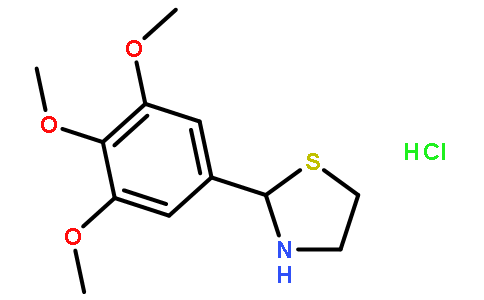 2-(3,4,5-三甲氧基-苯基)噻唑烷盐酸盐