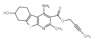 but-2-ynyl 4-amino-7-hydroxy-2-methyl-5,6,7,8-tetrahydro-[1]benzothiolo[2,3-b]pyridine-3-carboxylate