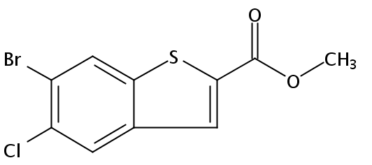 Benzo[b]thiophene-2-carboxylic acid, 6-bromo-5-chloro-, methyl ester