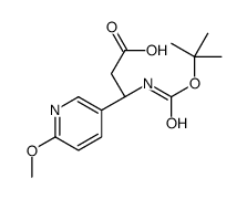 (3R)-3-(6-methoxypyridin-3-yl)-3-[(2-methylpropan-2-yl)oxycarbonylamino]propanoic acid