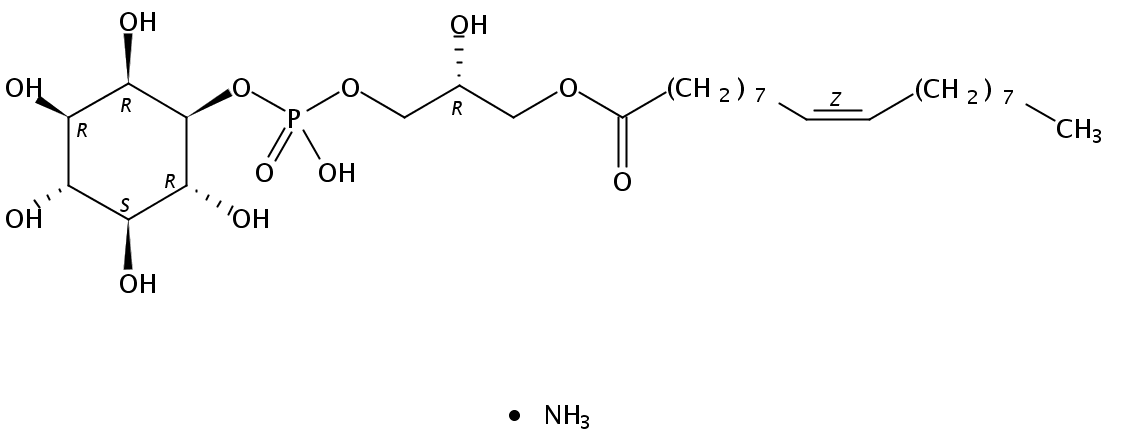 1-oleoyl-2-hydroxy-sn-glycero-3-phospho-(1'-myo-inositol) (ammonium salt)