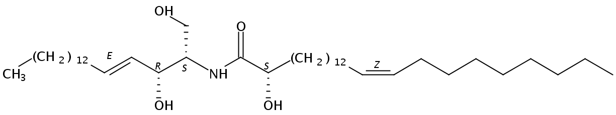 N-(2'-(S)-hydroxynervonoyl)-D-erythro-sphingosine