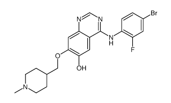 4-(4-bromo-2-fluoroanilino)-7-[(1-methylpiperidin-4-yl)methoxy]quinazolin-6-ol