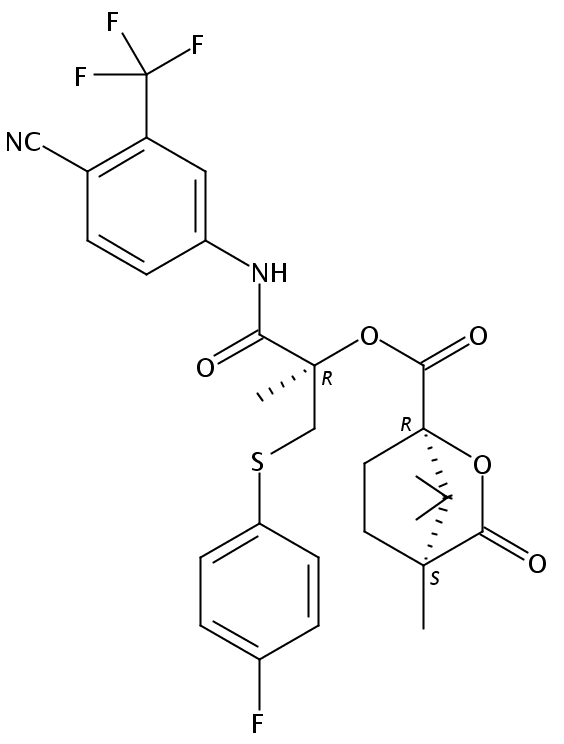 (1R,4S)-(R)-Bicalutamide Sulfide Camphanic Acid Ester