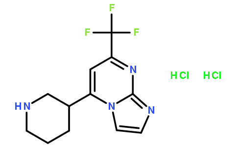 5-哌啶-3-基-7-三氟甲基-咪唑并[1,2-a]-嘧啶双盐酸盐